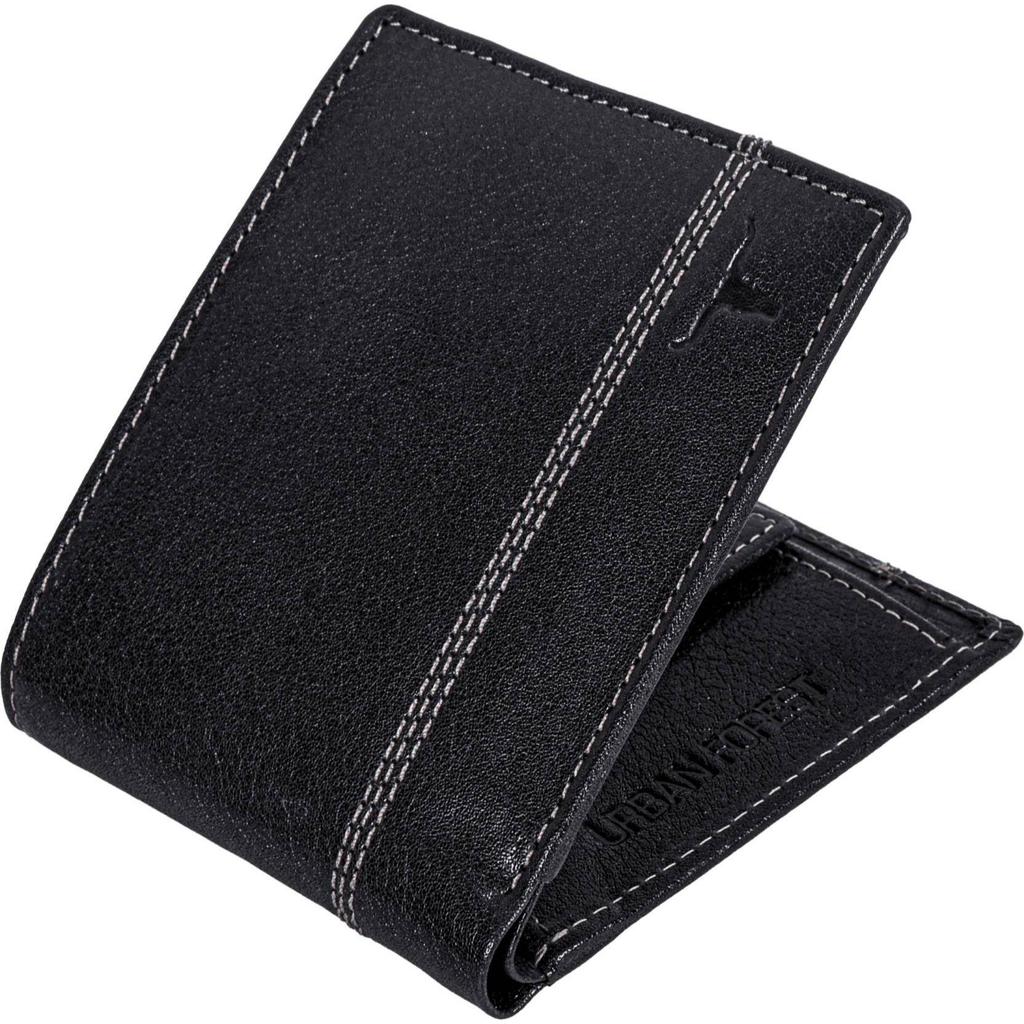 Lässige RFID-Geldbörse aus echtem Leder für Herren  (3 Kartenfächer)