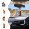 Fat Cat / Dog Car Rear View Mirror Decoration Deb Dog Cat Mascot Keychain