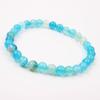 Red Agate Crystal Bracelet: Simple Round Beads, Couple Style Hand Jewelry