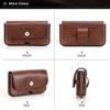 Black Angel Italian Leather Waist Pack for 6.9-inch Phones