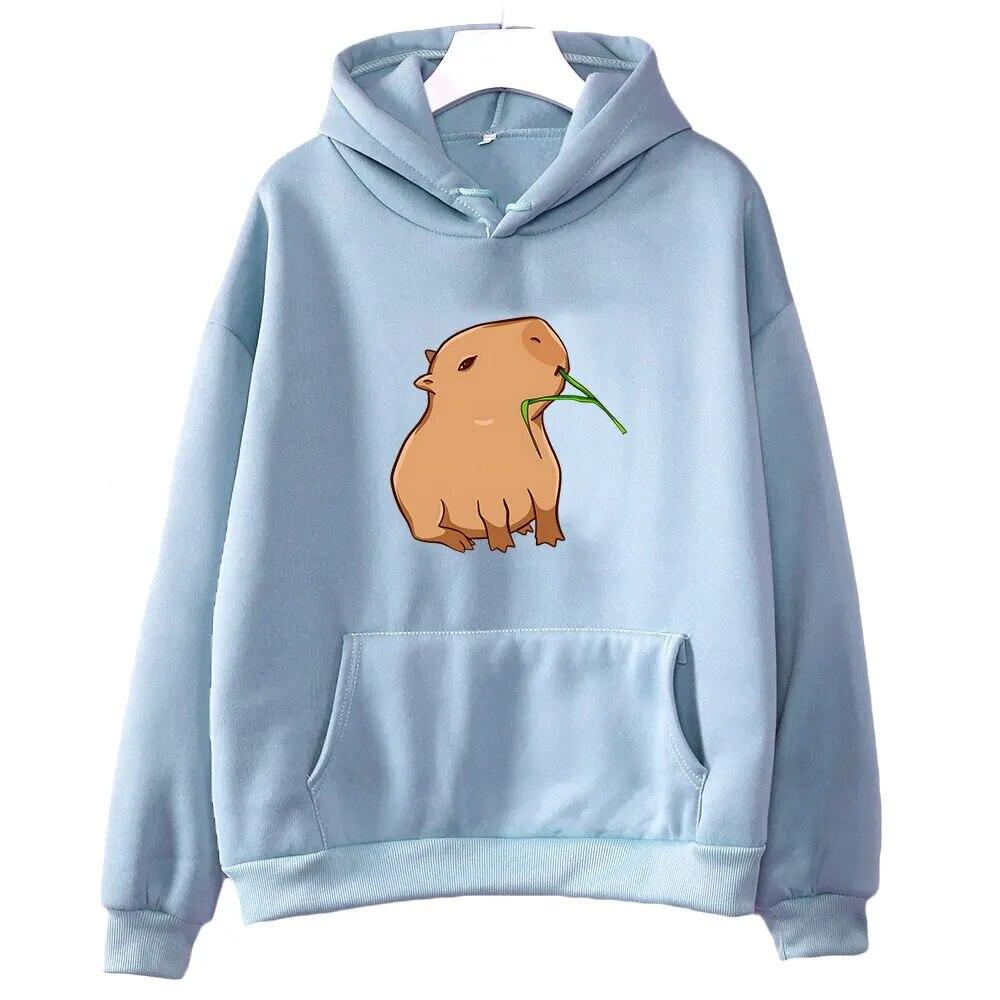 2026 Printed Hooded Youth Kawaii Cartoon Top Sweatshirt Unisex Fashion Harajuku Pattern Hooded Pullover for Men and Women S