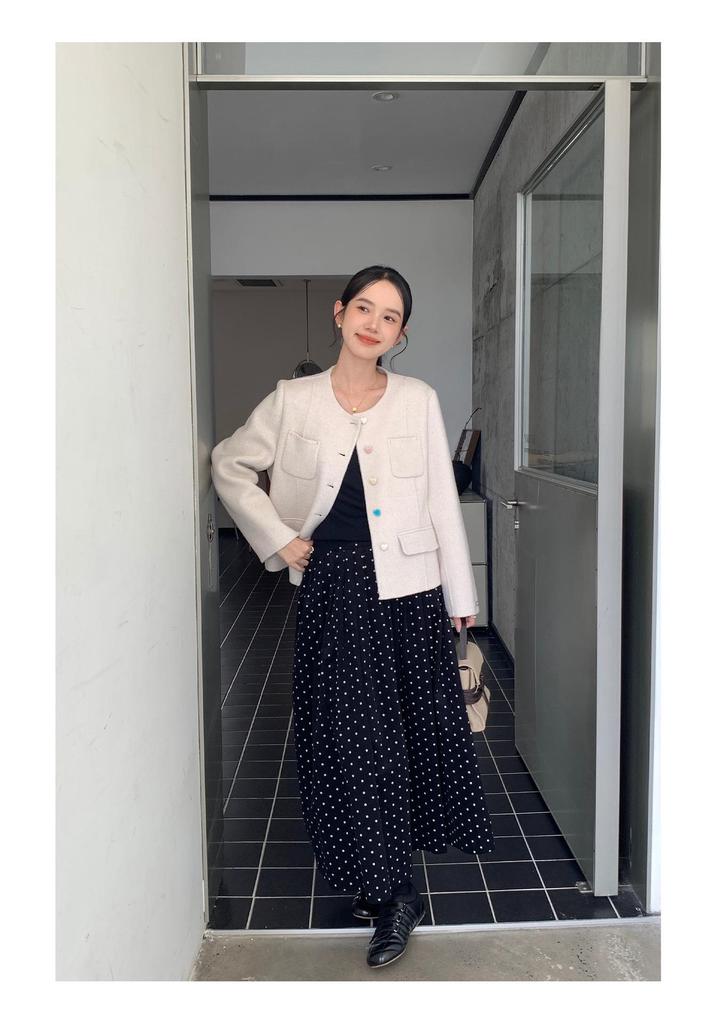 Jiu'er 7-Color Bowknot V-Neck Knitwear - Women's Versatile Solid Base Layer 0677
