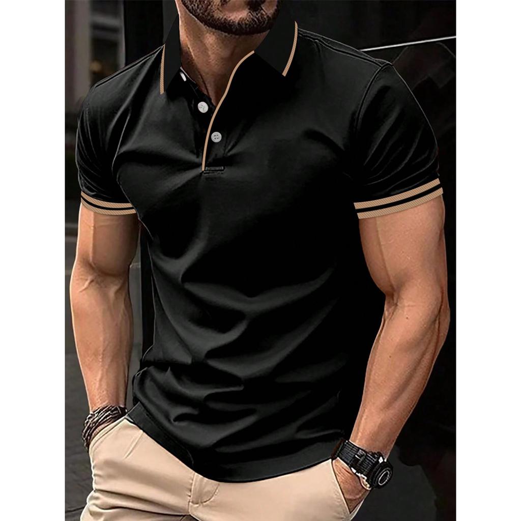 Herren Slim Fit Kurzarm Poloshirt, Stilvoll für Freizeit und Alltag