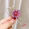 Vintage Crystal Flower Brooches Sparkling Brooch Pins Fashion Floral Brooches  Prom