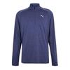 Puma Mens Performance Quarter Zip Tailored Long-Sleeved Top