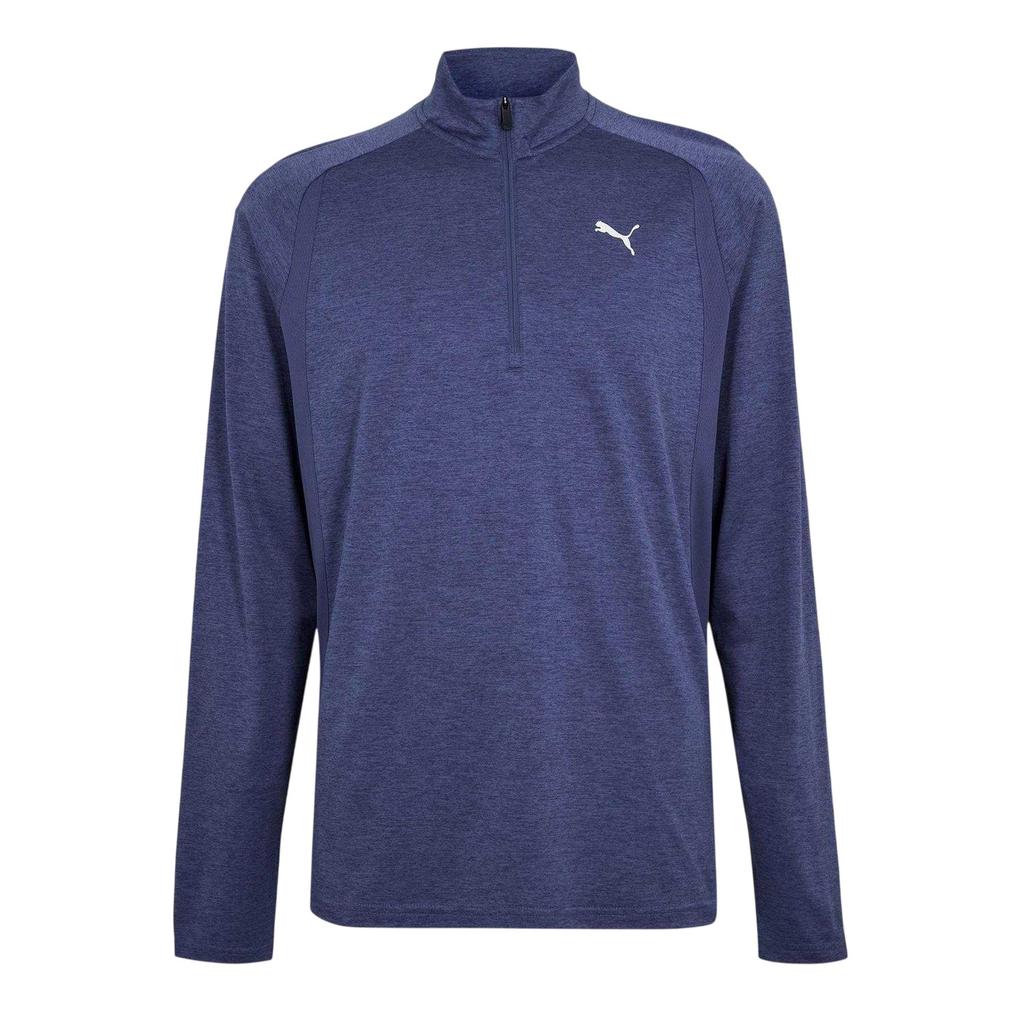 Puma Mens Performance Quarter Zip Tailored Long-Sleeved Top