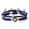 European & American Fashion Demon Eye Alloy Bracelet - Handmade Simple Edge-Wrapped Set