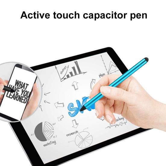 Anti-fingerprint Dual Tips Screen Stylus Drawing Capacitive Touch Pen for Tablet