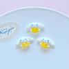 30/150PCS Cute jade dog resin diy jewelry yellow five-star hair clip mobile phone shell hole shoe patch shoe flower accessories