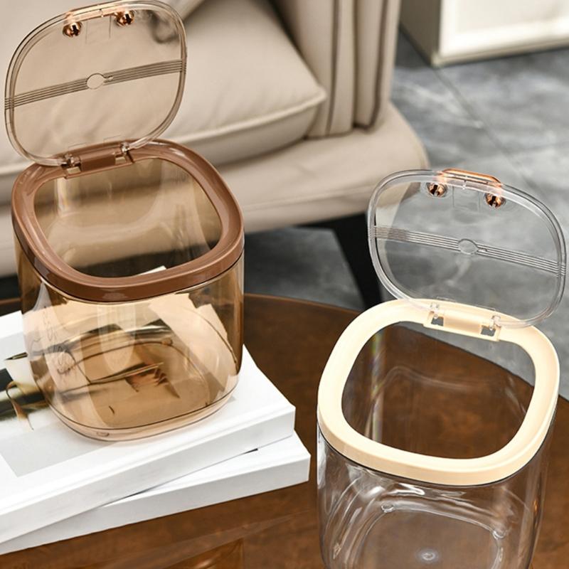 Press Lid Design Desktop Trash Can With Odor Locking Function Devil Shape Waste Container For Home Office Bedroom Decors