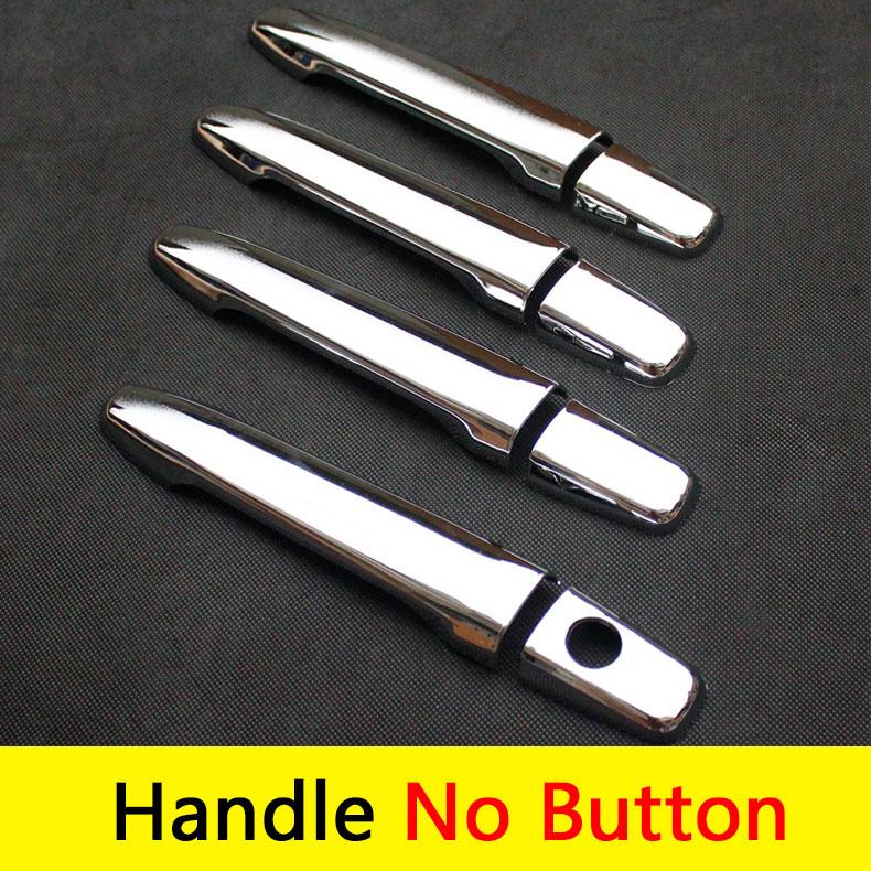 For Mitsubishi Lancer Accessories Chrome Door Handle Luxury No Rust Lancer 10 Lancer X Lancer EX Car Stickers Car Styling
