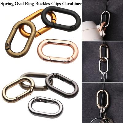 Flaschenhaken Camping Wandern Feder Ovale Ringe Handtaschen Clips Outdoor Karabiner Taschen Gürtelschnallen
