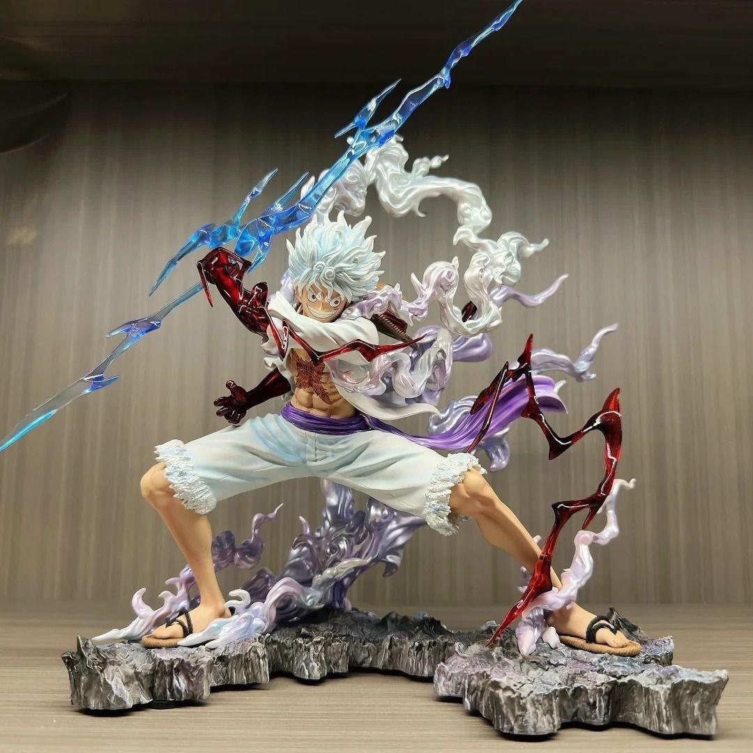 One Piece Wink Nika Luffy Lightning Grip Toy Figure Display