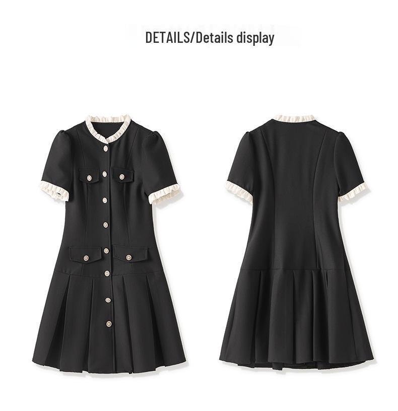 Summer 2024 French Sweet Textured Slimming Dress for Women