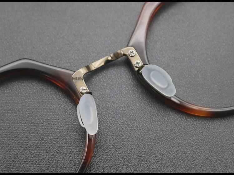 Retro Italian Handmade Pure Titanium Glasses Frame - Unisex Myopia Glasses with Mechanical Style