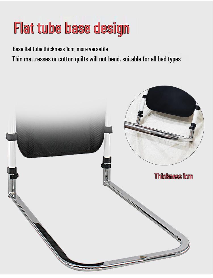 Elderly Anti-Fall Bedside Assist Handrail - Universal No-Punch Support Frame