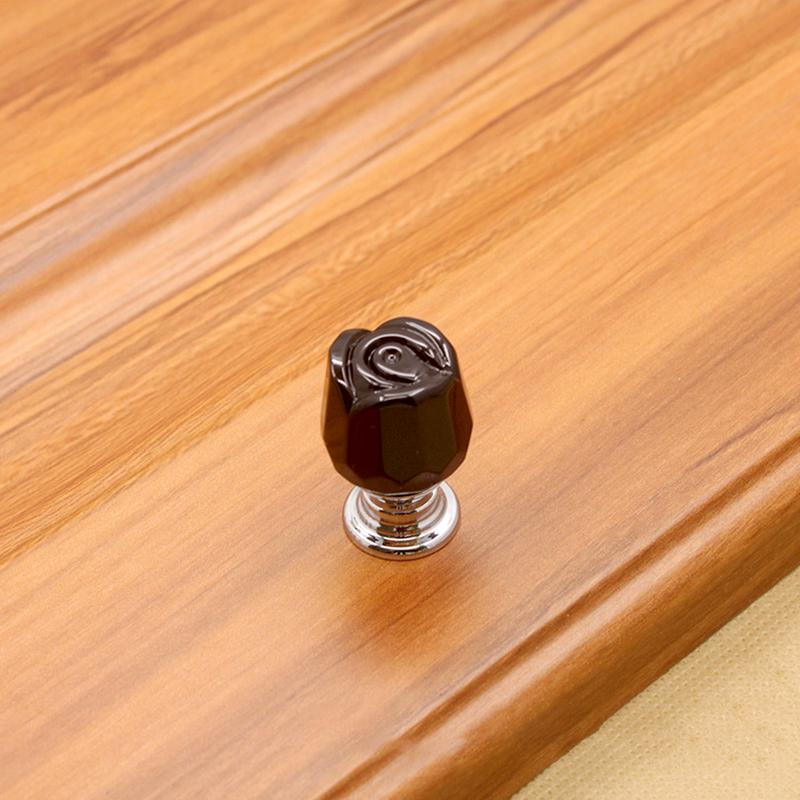 

1/2 шт. Меблева ручка Зроби сам Дверні ручки 20 мм Аксесуари для ванної кімнати Одноотвірні Прозорі Кришталеві Ручки-троянди Меблеві ручки 1PC