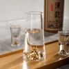 Luxury Crystal Wine Glass Bullet-Shaped Spirits Glasses Home Jinshan Liquor Cups with Creative Dividers for Enhanced Wine
