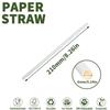 White Paper Bent Drinking Straws