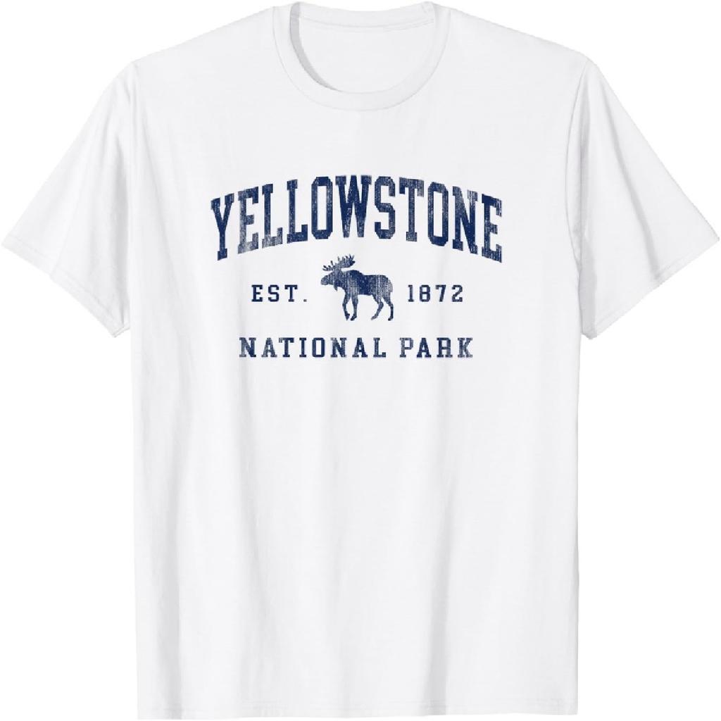 Yellowstone National Park 1872 Hiking Womens Mens Graphic T-Shirt(1)