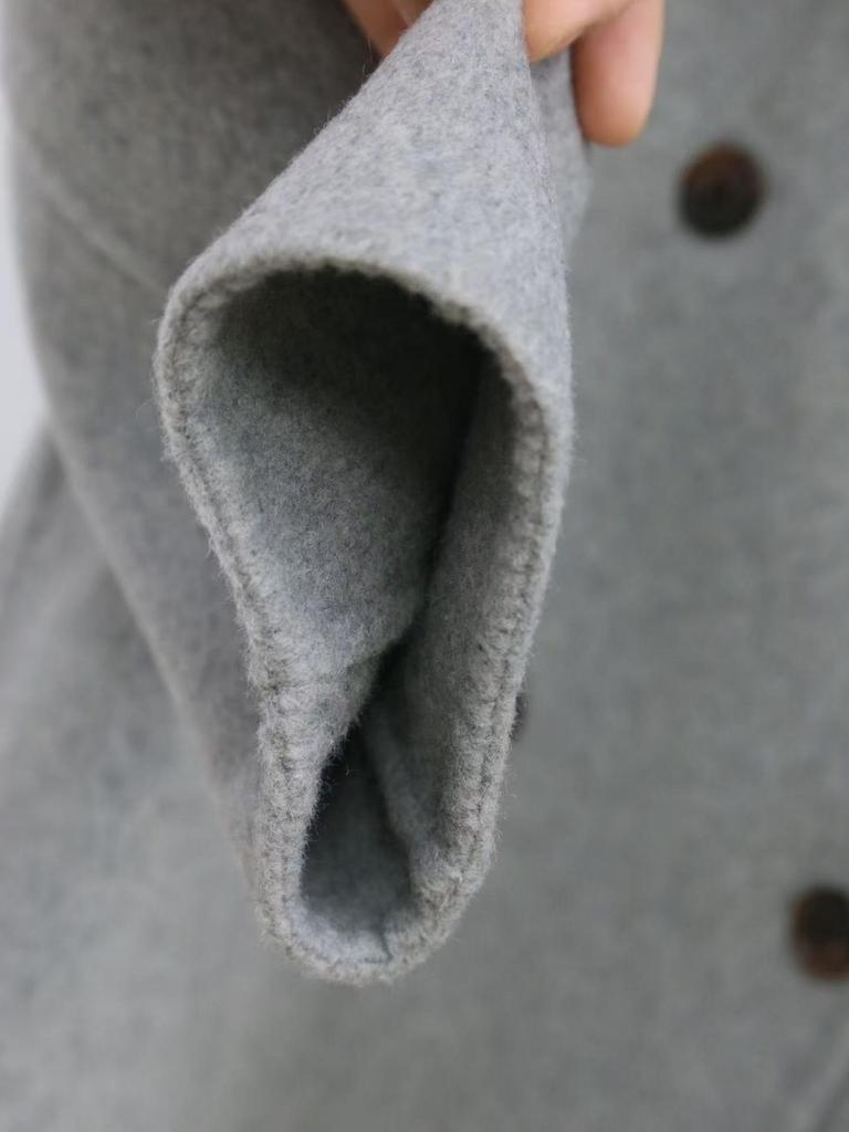 Women's Mid-Length Double-Breasted Wool Coat - 2025 Autumn/Winter Collection, Suit Collar, Commuting Style