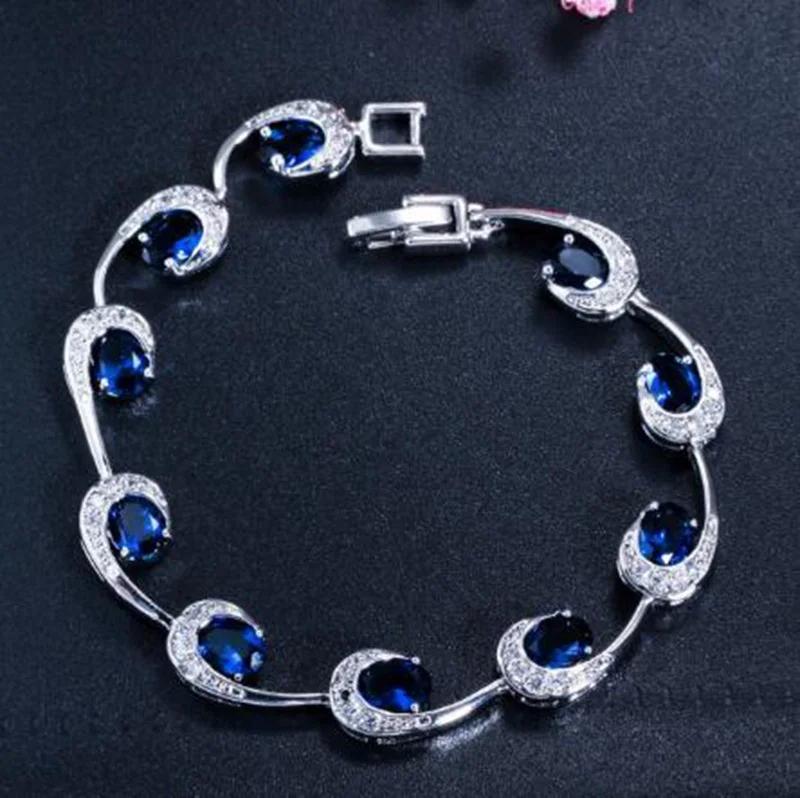 Fashion Crystal Gem Bracelet Temperament Elegant Charm Bracelet Jewelry Gift for Women