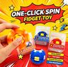 Mingiuță Fidget Imprimată 3D, de Rotit prin Apăsare, Click, Deformabilă, Spinner Fidget Ball, Rotație Lină, Jucărie Senzorială pentru Ameliorarea Stresului