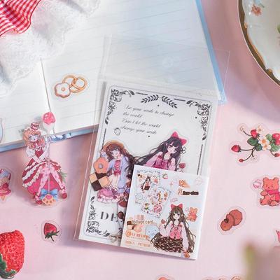 Fu You ET Girly Dream Cartoon Collage Card Stickers - Cute DIY Journal Illustrations