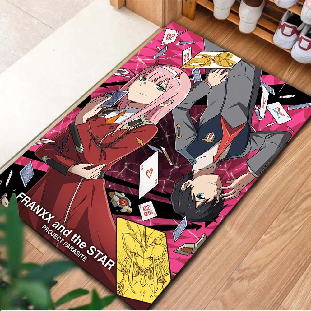 Darling in the Franxx Carpet Floor Mat Non Slip Washable Gamer Bedroom Large Area Home Room Decor YUN6512