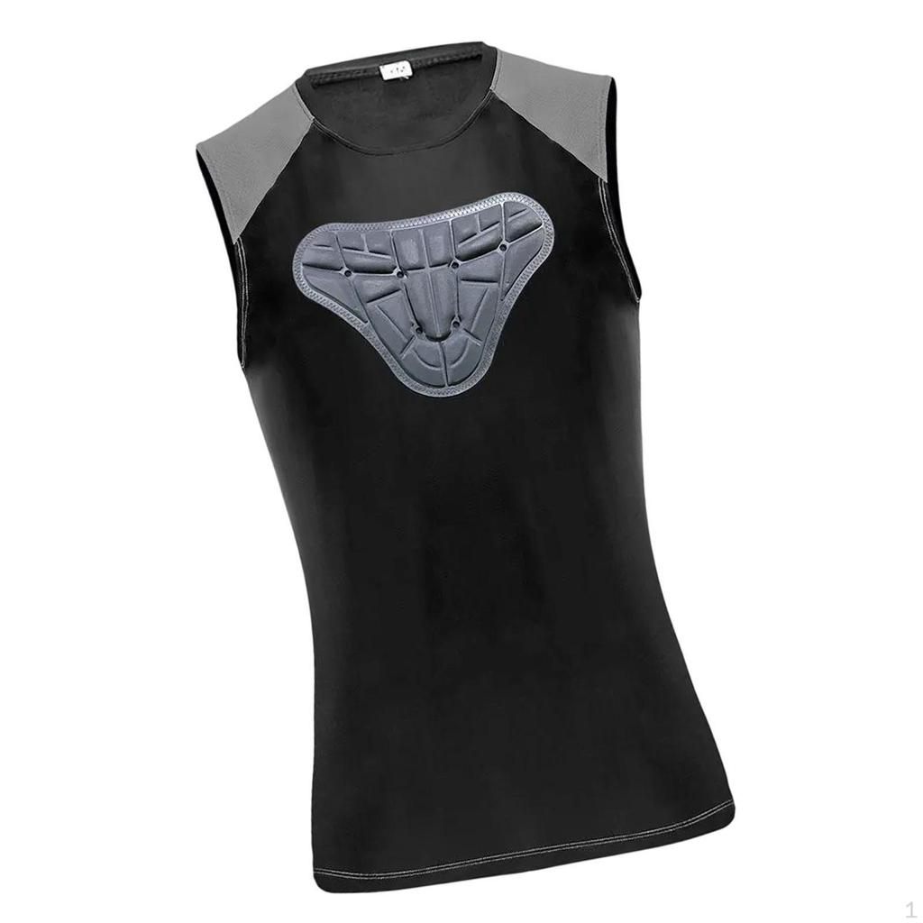 Men Padded Chest Rib Protector Vest Basketball Football Protect Gear Equipment Softball