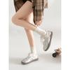 Silver Sneakers Women's 2 New Niche Retro Ballet Style Mesh Breathable Summer Ugly Cute Lace