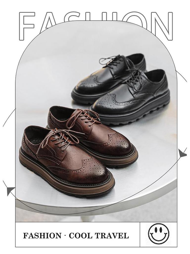 Men's Versatile Leather Shoes: 2025 Summer Casual & Formal Fashion