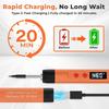 25W Power USB Soldering Iron 3-Levels Adjustable Lightweight Design Welding Set Lithium Battery Pen-Shaped Design Solder Set