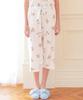 Narue Ribbed Knit Teddy Bear Frill Pajama White Women's Cool-Touch Set,