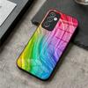 Colorful Rainbow Stripe Phone Case For S25 Ultra Samsung S26 S23 S24 Plus S22 S20 S21 Fe A54 A34 A53 A16 Glass Cover
