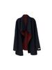 Stand-up collar short double-sided wool coat lapel loose lazy small autumn and winter women's camel white coat