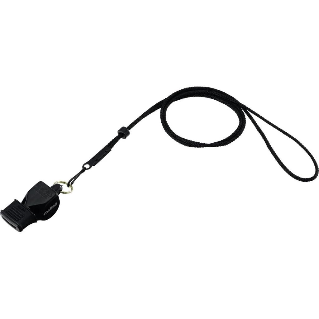 Molten FOX 40 Mouth Grip Whistle, Black - High-Performance Referee Tool
