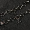 Collier Pendentif Étoile Noir Tendance Y2K pour Femmes Chokers en Cuir Charms Zircon Strass Vintage Punk Cool Bijoux Cadeaux