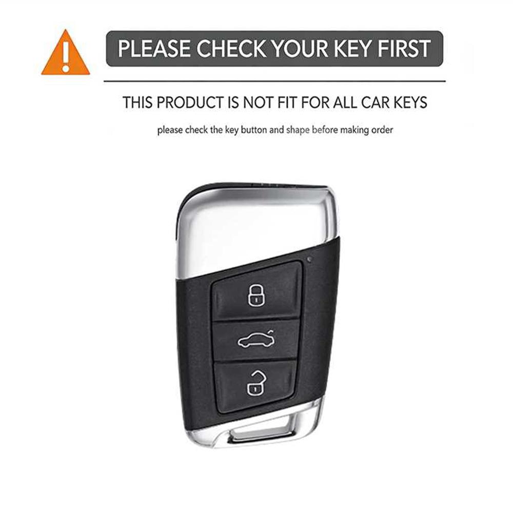 Silicone Car Key Case Cover Keychain For Vw Volkseagen Passat B8 Magotan For Skoda Superb A7 Kodiaq Holder Bag Accessories