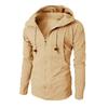 Ny Herre Sports Fitness Hverdags Jacquard Genser Fleece Cardigan Hettejakke