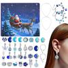 2025 Christmas Countdown Jewelry Making Kit With Charm Beads 31 Grid Countdown Calendar Bracelets Surprise Gift Box