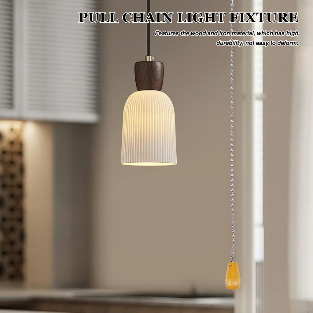Pull Chain Light Fixture Sturdy Lamp Switch Replacement Silent Pull Cord Light Switch for Bathroom Pendant Table