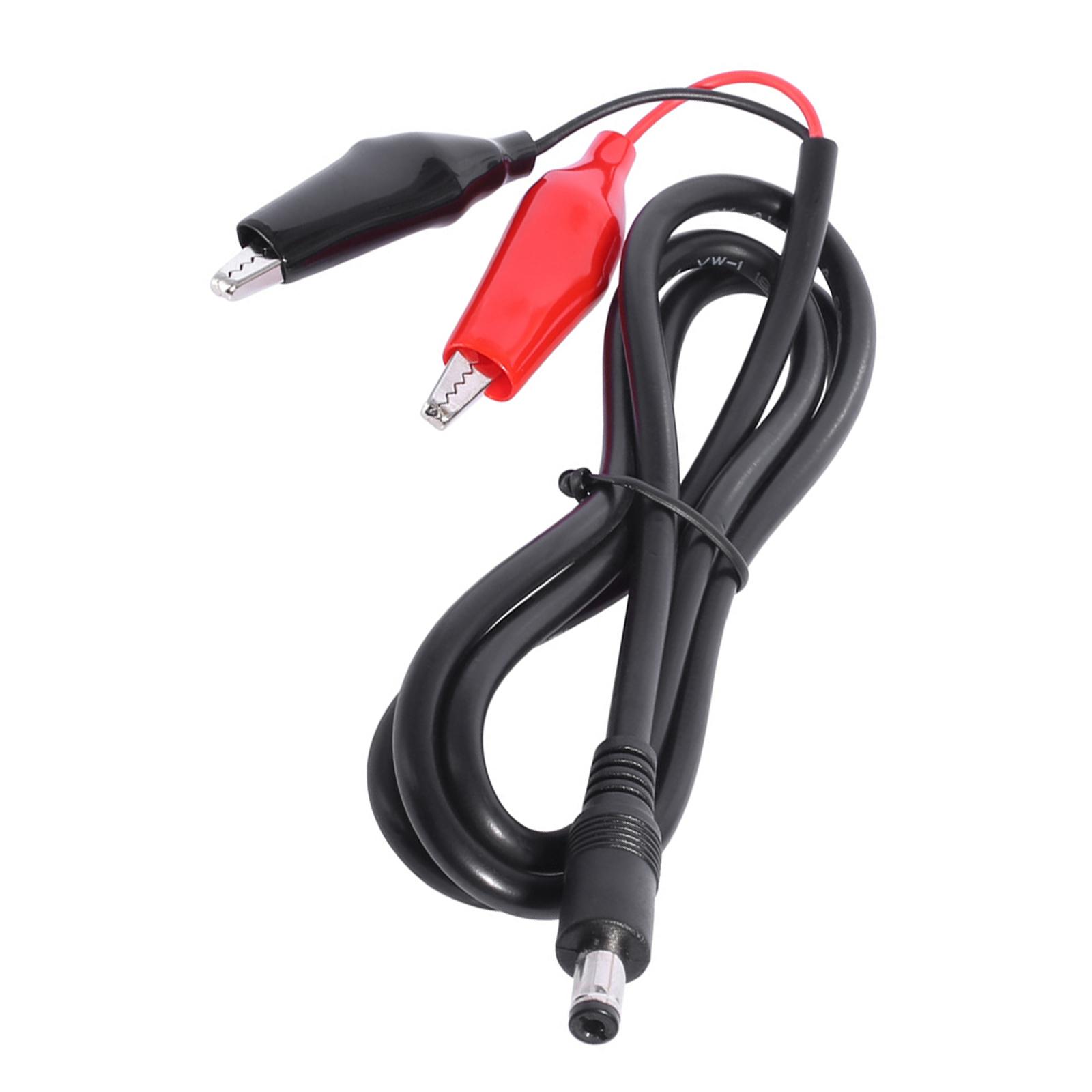 

Подвійний затиск типу алігатори до 5,5x2,1 мм штекерного з єднувального кабелю для світлодіодних стрічок, портативного мережевого затиску CCTV