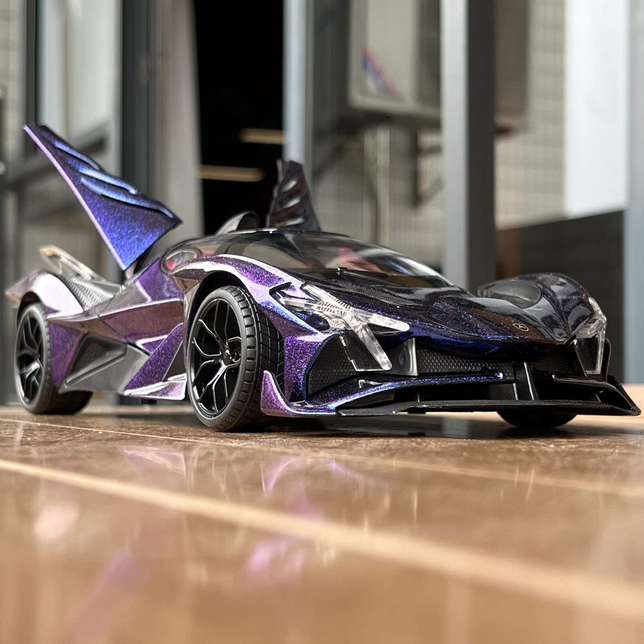 Linyi Toy Car Light 1:18 Apollo Project Evo Supercar Diecast Alloy Metal Model Toy Car Sound And Pull Back Children's Toy Car Holiday Present