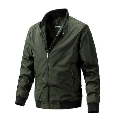 Fashion New Autumn Stand Collar Jacket Man Bomber Jacket Mens Windbreaker Jackets Coat Men's Clothing Casual Slim Jacket