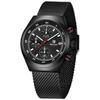 Benyar Men's Quartz Watch Simple Design Waterproof Chronograph Sports Watch Luminous Timer Stopwatch Business Wristwatch For Man