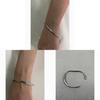 Modern Stainless Steel Geometric Bracelet For Women And Men With Polished Finish For Office Wear