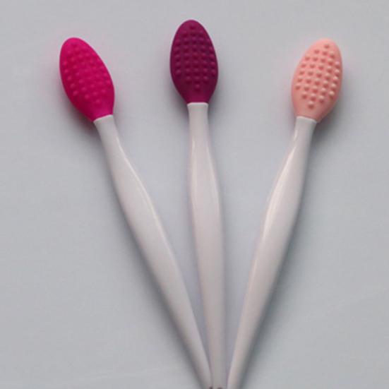 Nasal Brush Smooth Surface Reusable Portable Gentle Double Side Soft Silicone Lip Scrub Tool for Adult