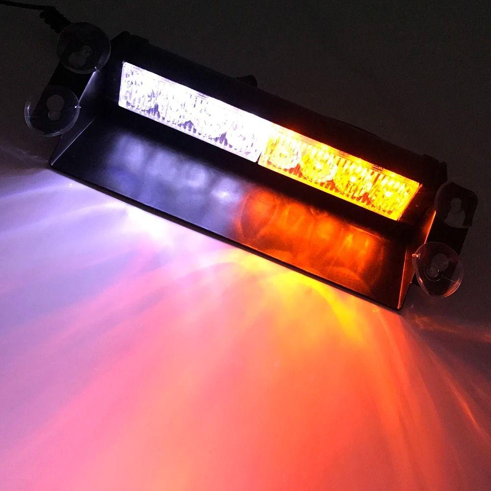Aluminium Alloy LED Police Strobe Lamps 8LED Emergency Signal Lamps  Emergency