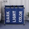 Aluminum Frame Fabric Laundry and Toy Storage Basket - Foldable & Portable